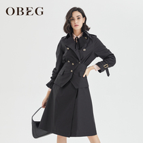 OBEG eBieqian 2022 springtime new temperament collection design sensation with long style jacket woman 10423081