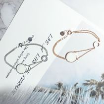 Homemade 925 sterling silver fetal hair breast milk bracelet baby fetal hair collection pendant necklace DIY material bag gift