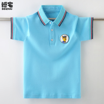 Boy Summer POLO shirt Child foreign air handsome boy 2022 new casual short sleeve T-shirt boy hit bottom