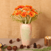 African Chrysanthemum Flower Emulation Flower Furnishing Living-room Decoration Armchair Decoration Armchair Flowers Swing Piece Plastic Bouquet Table Flower Pendulum Flowers