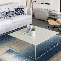 Nordic coffee table simple living room small apartment simple white metal coffee table Net red ins square iron coffee table