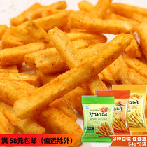 South Korea imported snacks potato strips 54g puffed food fries cheese flavor puffed food snack snacks
