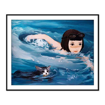 Limited Edition 99] Guangxi Art Institute Liu Chenyang Harvest limited edition prints with framed living room decorative paintings