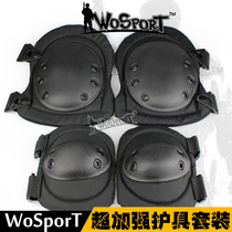 WoSporT Protective gear set CS tactical military fan equipment Knee pads and elbow pads Mountaineering equipment