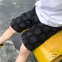 Lanikiki Summer New Children Pure Cotton Printed Burger Pattern Comfort Day Ensemble Small Shorts Spot