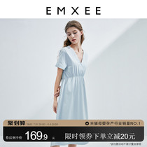 Kidman Xi Breastfeeding Sleeping Dress Summer Thin-fed Milk Clothing Maternity month Breastfeeding Postnatal Home Skirt