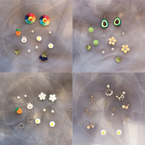 Earrings 2020 New Tide Korean temperament personality earrings female Net Red simple small earrings cold wind ear ornaments