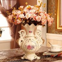 European luxury ceramic vase ornaments living room flower arrangement home accessories porcelain decorative flower insert wedding gift
