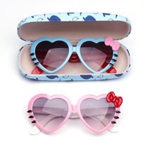 Childrens sunglasses Korean version of love glasses Mens and womens sunglasses trendy female baby sunshade mirror eye protection