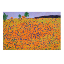 Zhonglong art hand-painted oil painting solitary Chen Chao sunny living room decorative painting collection national tide art