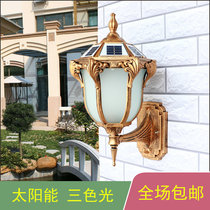 Solar Wall Light Outdoor Waterproof Garden Light Garden Villa Balcony Exterior Wall Light Chinese Outdoor Gate Pillar Light