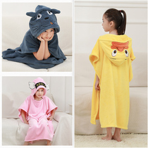 Baby bath towel children cloak with hat than pure cotton absorbent Super Soft bath towel can be worn can be wrapped baby bathrobe