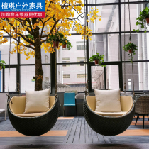 Hanging Basket Room Living-room Balcony Patio Outdoor Adult Vine choreography Single swing Swing Rocking Chair Mesh Red Hanging Chair