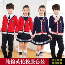 Kindergarten garden clothes winter clothes childrens college English style class uniforms primary and secondary school uniforms set recitation chorus uniforms