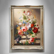 Printed cross embroidered 2021 new line embroidered wine glass rose cross embroidered minimalist modern small bedroom dining room