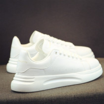 Thick Bottom White Shoes Mens Han Version 100 Hitch Currents Inner Heightening Board Shoes Men Sports Casual Art Little White Shoes Genuine Leather Casual