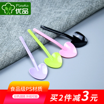 Uber Disposable Ice Cream Spoon Thickened Ice Cream Spoon Yogurt Spoon Pudding Colorful Small Spoon Cake Jelly Spoon