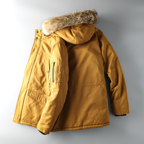 Foreign trade tail single male cut standard tooling cotton suit mens medium-long thickened mens quilted jacket jacket Export cattle goods Parker suit