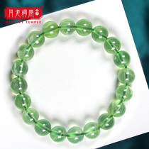 Yuelao ancestral hall natural ice green grapevine bracelet female green clear crystal handstring jewelry to give girlfriend girlfriends
