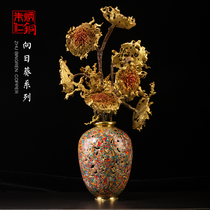 Zhu Bingren Tongguo Master Limited High-end Collection of Artwork Sunflower Series Modern Simple Melt Copper ornaments