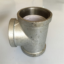 DN65 plastic-lined tee steel-plastic composite pipe-lined plastic steel pipe fittings 2 5-inch inner-lined plastic tee