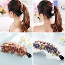 Korean small adult banana clip headdress top clip Hair card vertical clip ponytail clip Hair clip non-slip temperament simple twist clip