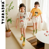 (IP Series) TyakashaKIDS Takasha pants summer polka dot pumpkin pants girls big pp pants shorts