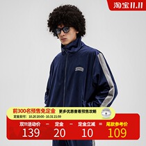 ZONEiD Spring and Autumn New Sports Leisure woven jacket mens trend warm collar basketball jacket jacket