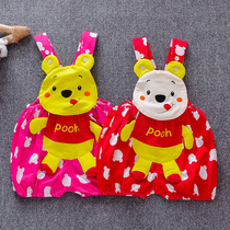 Baby summer suspenders shorts 0-1-2 years old men and women baby jumpsuits summer thin cartoon Net red clothes