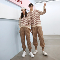 Different couples wear autumn suit sweater ins Super fire tide spring and autumn Korean version of Joker temperament jacket qlz