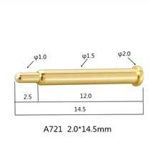 A721 Custom pogopin Probe Telescopic Spring Thimble Copper Pin Charging Pin Gold Plating Current Pin