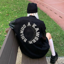 American baseball jacket women early Autumn New ins Tide brand fried street couple National tide loose vintage jacket