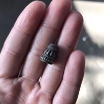 Old snow yin small liu ding stupa for 1 2-18 of Buddha head high 1 3cm diameter 0 95cm