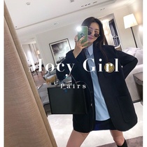 sandro asw small suit jacket female 2021 autumn Korean version of loose leisure temperament fried Street Academy style suit