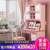 American childrens desk bookcase combination girl bedroom corner desk bookcase integrated home multifunctional computer desk