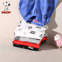 Snoopy childrens clothing boys sweater spring 2022 new new autumn childrens clothing childrens childrens full print top trend