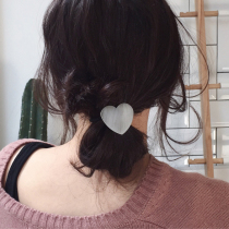 Korean personality metal Hairband European and American fan retro brushed hair rope head rope rubber band fashion adult headwear hair accessories