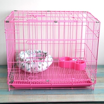  EDX dog cage Teddy dog cage with toilet puppy cage Small and medium-sized dog folding dog cage fence Big cat cage Rabbit