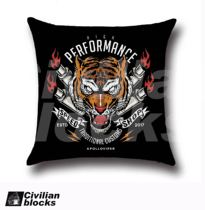 European and American hip hop old school tiger head hip hop rap printed pillow