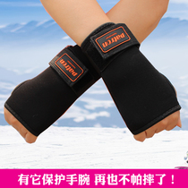 patron adult children male and female ski skating wheel slide protection wrist skiing soft palm with plastic steel hard support