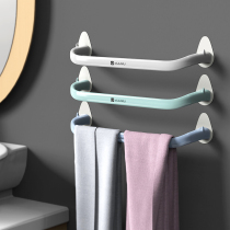 Towel Rack Toilet Shelve Shelve Hanger Pendant Smear Wall-mounted Bath Towel Rack-Free Hanging Towel Rod Single Rod