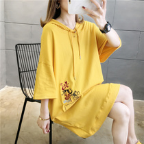 Pregnant Women summer coat 2021 New Korean loose long cotton short sleeve pregnant woman T-shirt spring and summer size