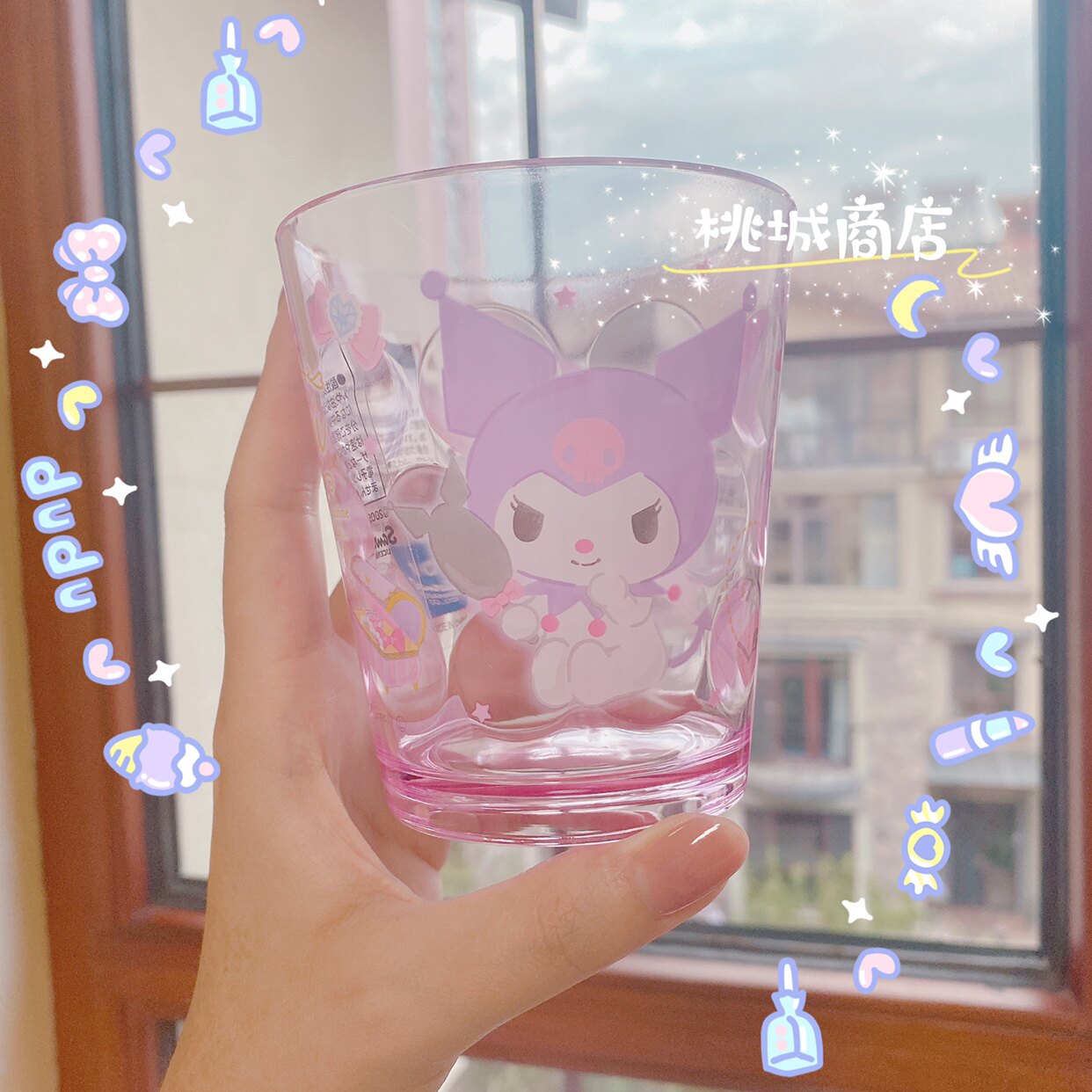 (88) Japan's Three Literns water glasses can be made as a pen holder Coulomites transparent plastic melamine cup