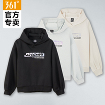 361 casual weavewear woman 2021 spring autumn new letter printed tandem hat hooded sweatshirt 361 degrees 100 lap sports blouses