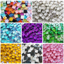 1CM sparkling glass mosaic DIY children handmade material small grain crystal self-paste