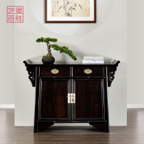 Ziguang Tan mahogany porch cabinet Wang Shixiang with a cocked head two cabinet Cabinet Ming style second Cabinet Chinese door Hall Cabinet