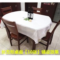 Disposable tablecloth thin square table thickness square table roundtable cloth waterproof white restaurant tablecloth