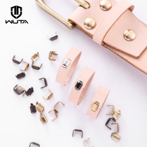 Without it Pure Brass belt loop claw nail leather ring nail belt ring connecting nail two foot nail ring buckle two claw nail suture nail