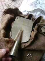 Military memes Field 60s Old Stock Square Manganese Steel Shovel Outdoor Portable Work Shovel Head On-board Collection Cooking Shovel