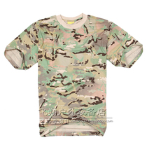 Military fan t-shirt Mens short-sleeved desert camouflage training uniform Crew neck T-shirt Special forces T-shirt Mens and womens CP camouflage uniform T-shirt fir